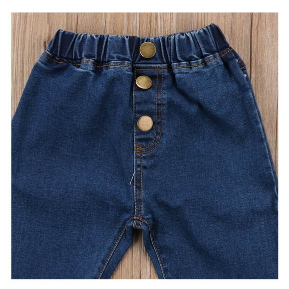 HP BABY DISTTRESSED HIPPIE BELL BOTTOMS - Picture 3 of 4